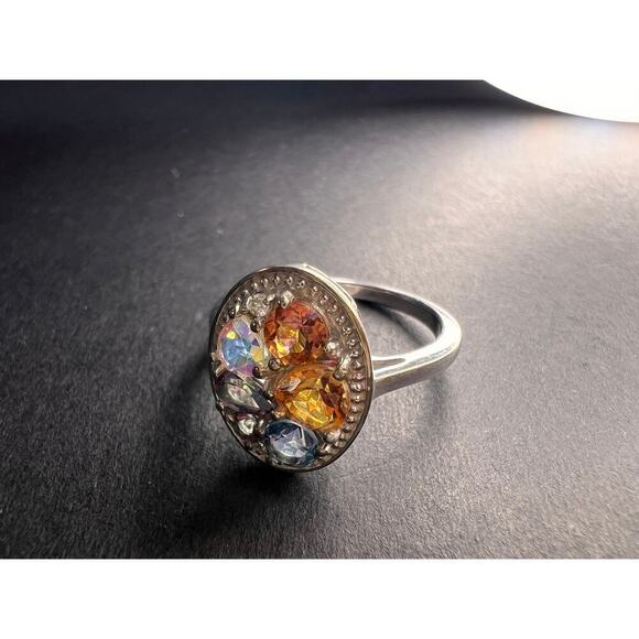 NEW cosmic mystic topaz ring in sterling silver size 8 - Picture 6 of 16